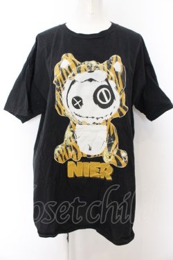 画像1: NieR Clothing / NieRちゃんptTシャツ XL 虎NieRちゃん（ブラック） O-24-12-31-1044-PU-TO-OW-ZT243