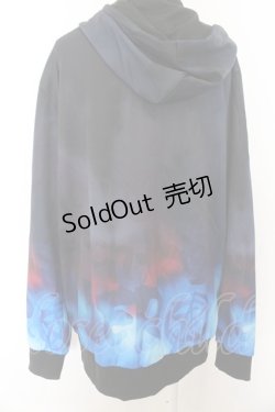 画像2: NieR Clothing / 転写ZIPパーカー F グラデーション（ブラック〜ブルー〜パープル） O-24-12-31-1047-PU-TO-OW-OS