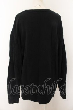 画像3: NieR Clothing / プリントトレーナー 2XL フェイス（ブラック） O-24-12-31-1050-PU-TO-OW-OS