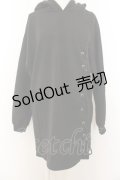 NieR Clothing / サイドレースアップパーカー F 洗濯ばさみ（ブラック） O-24-12-31-1035-PU-TO-OW-OS