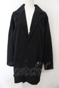 NieR Clothing / UNISEX LONG TAILORED JACKET【ひょっこりシエル】 F ブラック O-25-01-07-049-PU-JA-OW-OS