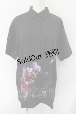 画像1: NieR Clothing / DAHLIA SHIRT F ブラック O-25-01-07-052-PU-BL-OW-ZT277