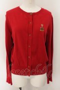 Jane Marple / 1450 Coat of arms emblem cardigan カーディガン M アカ O-25-01-09-017-JM-TO-IG-OS