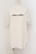 Melt the lady / LOVEY LADIES Tシャツ Fの シロ O-25-01-15-044-PU-TS-IG-OS