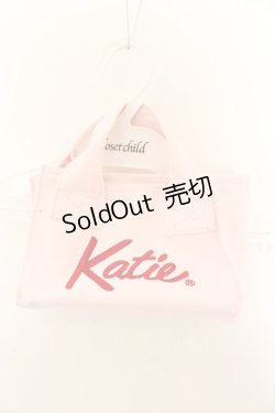 画像1: Katie / KATIE LOGO canvas mini tote トートバッグ  ピンク O-25-01-17-030-LO-BG-IG-OS