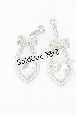 画像1: Swankiss / SX ribbon bijou pierce ピアス  シルバー×シルバー O-25-01-22-010-CA-AC-IG-OS