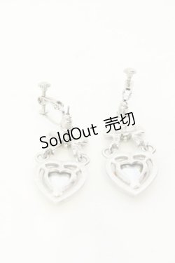 画像2: Swankiss / SX ribbon bijou pierce ピアス  シルバー×シルバー O-25-01-22-010-CA-AC-IG-OS