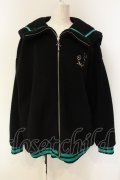 NieR Clothing / セーラー襟BOA OUTER  ブラック×グリーン O-25-01-23-065-PU-CO-IG-OS