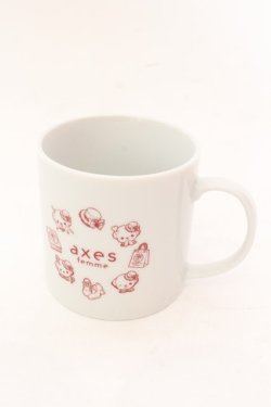 画像1: axes　femme / シュシュちゃん柄マグカップ  シロ O-25-01-24-039-LO-ZA-OW-OS