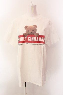 画像1: Honey Cinnamon / くまptTシャツ F シロ O-25-01-25-062-LO-TO-OW-OS