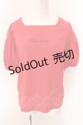 LEBECCA boutique / ロマンティックに生きるTシャツ F アカ O-25-01-25-073-EL-TO-OW-OS