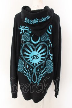 画像3: KRY CLOTHING / 「束縛」ZIPパーカー  ブラック×ブルー O-25-01-27-1008-EL-TO-OW-OS