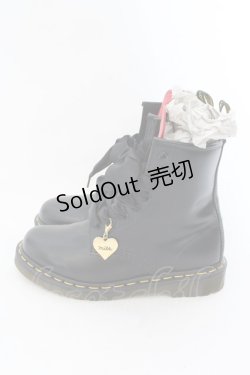 画像3: MILK / Dr.Martensコラボ オフィシャルカスタムブーツ”HEART” アウトソールつま先から踵まで約25.5ｃｍ ブラック×レッド O-25-01-27-029-ML-SH-OW-OS