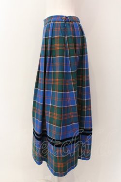 画像2: Jane Marple / Tartan check cocoon skirt スカート M グリーン O-25-01-28-044-JM-SK-IG-OS