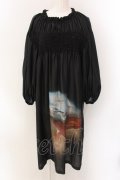 Jane Marple / Holy nocturnes smock dress ドレス M クロ O-25-01-28-048-JM-OP-IG-OS