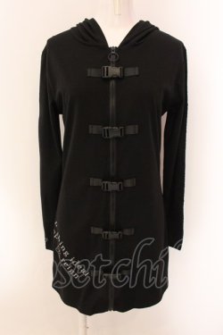 画像1: NieR Clothing / 5BUCKLE STYLISH ZIP OUTER F ブラック O-25-01-29-023-PU-TO-OW-OS