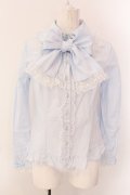 Angelic Pretty / ラウンドキュートボウタイブラウス  サックス O-25-01-31-035-AP-BL-IG-OS