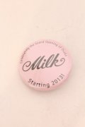 MILK / 缶バッジ  ピンク O-25-01-31-078-ML-AC-IG-OS