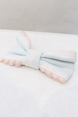 画像1: Angelic Pretty / ストライプリボンバレッタ  サックス O-25-01-31-2085-AP-AC-IG-OS