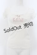 Katie / フリルハートパフTシャツ  アイボリー O-25-01-31-2020-LO-TO-IG-OS