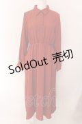 LEBECCA boutique / 居場所を照らすワンピース  テラコッタ O-25-02-10-037-EL-OP-IG-OS