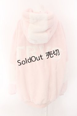 画像4: TRAVAS TOKYO / Drip Logo Faux Fur Hoodie F ピンク O-25-02-11-080-PU-CO-YM-OS