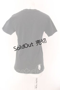 画像2: ALGONQUINS / ロゴスカルプリントTシャツ  ブラック O-25-02-15-070-AL-TO-OW-OS