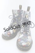 Dr.Martens （Getta Grip） / DARCY FLORAL 1460 PASCAL　8ホールブーツ UK3 ネイビー系 O-25-02-16-054-PU-SH-OW-OS