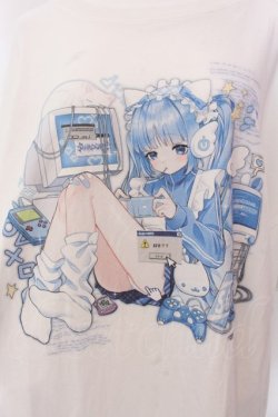 画像2: ililil / ねこみみてんしちゃんTシャツver2 F ホワイト O-25-02-22-033-PU-TS-YM-OS