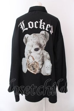 画像3: TRAVAS TOKYO / Locked bear shirts　シャツ F ブラック O-25-02-22-037-PU-TO-OW-OS