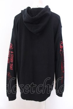 画像4: NieR Clothing / スリーブプリントパーカー 2XL ブラック O-25-02-22-045-PU-TO-IG-OS