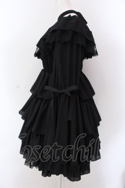 画像4: Vallee lys / Coquelicot dress ショート丈  ブラック O-25-02-24-039-EL-OP-OW-OS