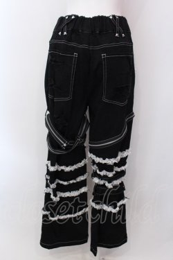 画像5: DimMoire / Deco Denim Pants　デニムパンツ M ブラック×ホワイト O-25-02-24-002-GO-PA-OW-OS