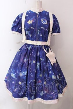 画像1: Angelic Pretty / Galaxy Cocktailワンピース  ネイビー O-25-02-25-006-AP-OP-IG-OS