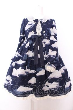 画像1: Angelic Pretty / Misty Skyワンピース  ネイビー O-25-02-26-007-AP-OP-OW-OS