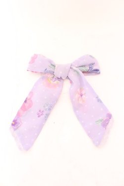 画像1: Angelic Pretty / Sweetie Violetリボンクリップ  ラベンダー O-25-02-26-079-AP-AC-OW-OS