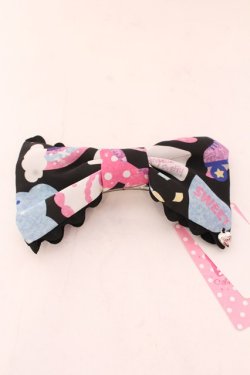 画像1: Angelic Pretty / Girly Stickerバレッタ  クロ O-25-02-26-083-AP-AC-OW-OS