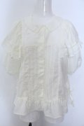 Maison de minette / Cape frill blouse  アイボリー O-25-02-27-1071-LO-BL-IG-OS