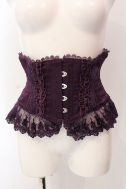 画像1: ATELIER PIERROT / Frill Short Corset  パープル O-25-03-10-020-EL-TO-OW-OS