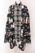 KIDILL / ×Henry Darger　KUNG-FU SHIRT JACKET F ブラック O-25-03-17-106-PU-CO-YM-OS