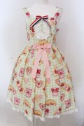 Angelic Pretty / いちごBread Bakeryジャンパースカート  グリーン O-25-03-24-020-AP-OP-OW-OS