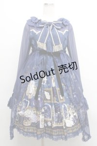 Angelic Pretty /メルカトル骨董品店ワンピース  紺 S-24-02-29-025-AP-OP-AS-ZS