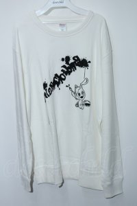 NieR Clothing / プリントスウェット  白 S-24-03-26-062-PU-TO-AS-ZY