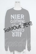 NieR Clothing / プリントTシャツ  黒 S-24-04-11-073-PU-TO-UT-ZS