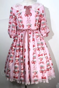 画像1: Angelic Pretty / Strawberry Dollワンピース  ピンク S-24-05-09-015-AP-OP-AS-ZS