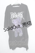 TRAVAS TOKYO / くまTシャツ  黒ｘ紫 S-24-05-31-045-PU-TO-AS-ZS