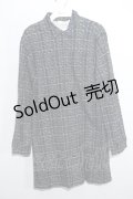 PUTUMAYO / ロングチェックシャツ  黒ｘブルー S-24-06-04-060-PT-OP-AS-ZS