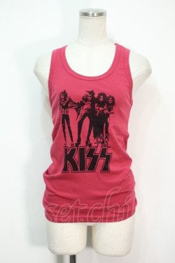 画像1: HYSTERIC GLAMOUR / KISS　タンクトッフ゜  ピンク S-24-06-22-012-PU-TO-AS-ZS