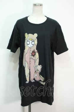 画像1: HEIHEI / テディベアTシャツ XL 黒 S-24-06-22-025-PU-TS-AS-ZS