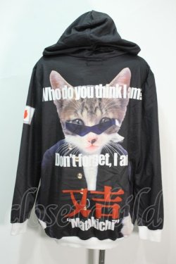 画像2: ACDC RAG / ソウチョウパーカー なめ猫  黒 S-24-06-22-047-PU-TS-AS-ZS